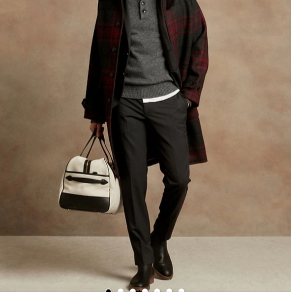 Banana Republic Men's Tailored Fit Wool Dress Pants 34x32 Like New - Picture 1 of 9